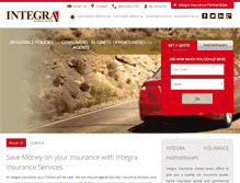 Tablet Screenshot of integrainsuranceservices.com